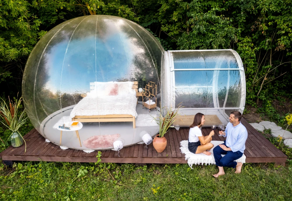 inflatable clear bubble camping tent